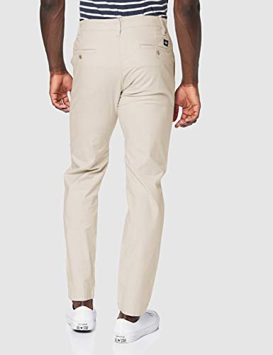 Dockers Casual Chino Tapered - Lite, Pantalones Hombre, Philip Sahara Caqui, 34 W/34 L