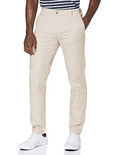 Dockers Casual Chino Tapered - Lite, Pantalones Hombre, Philip Sahara Caqui, 34 W/34 L