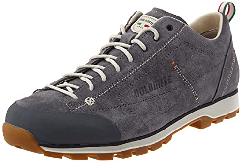 Dolomite Zapato Cinquantaquattro Low, Botas de montañismo Hombre, Gris Gunmetal Canapa Beige, 44.5 EU