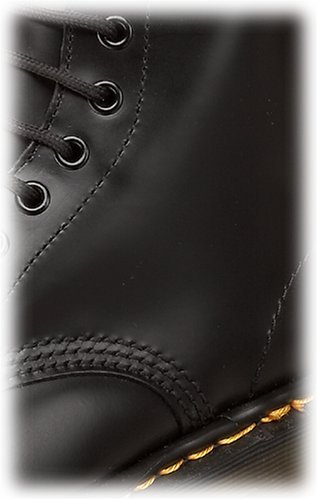 Dr. Martens 1460 - Botas Militares de Mujer, Negro (Black Smooth Leather), 39 EU