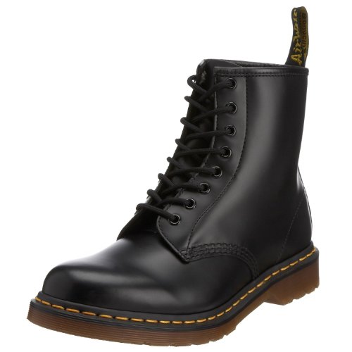 Dr. Martens 1460 - Botas Militares de Mujer, Negro (Black Smooth Leather), 39 EU