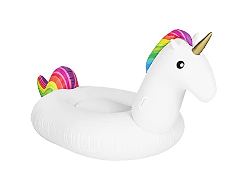 Dracarys Juguete Hinchable Flotante Gigante del Unicornio Piscina Cama Flotante Unicornio General y Adulto y Anillo de la natación del niño y Silla de la recreación del Agua (Grande)