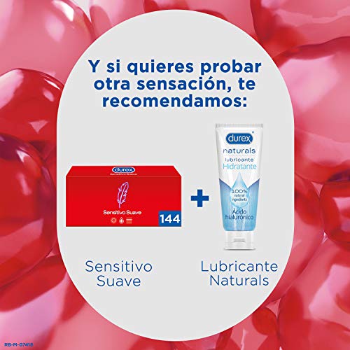 Durex Preservativos Sensitivo Suave para Mayor Sensibilidad - Pack Ahorro 144 condones