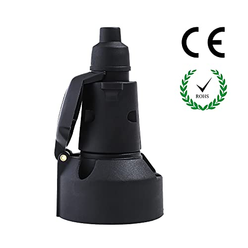 Eacalyc Enchufe de Remolque 7 Pines Y Zócalo de Remolque 7 Pines 12V Conector Enchufe de Remolque Hembra 7 Polos Eléctrico Zócalo de Remolque Macho Impermeable para Camión RV Barco o Remolque