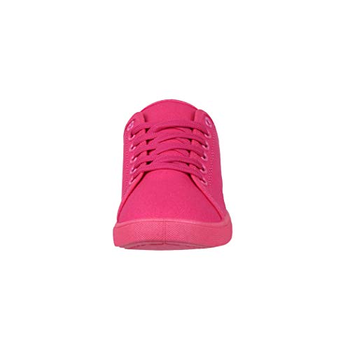 Elara Zapatilla de Deporte Unisex Low Top Textil Chunkyrayan Fucsia CL33319 Fuchsia-37