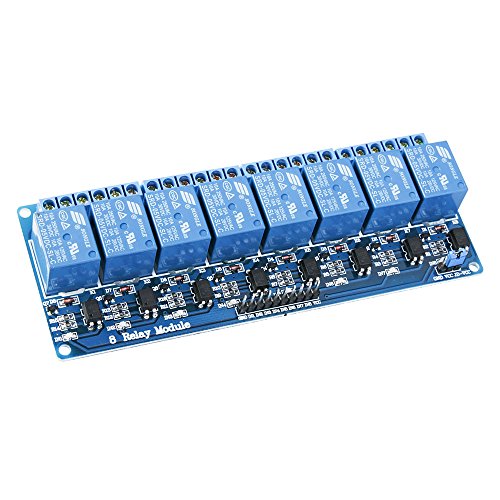 ELEGOO Módulo Relé de 8 Channel DC 5V con Optoacoplador para Arduino UNO R3 Mega Proyecto 1280 DSP Arm PIC AVR STM32 Raspberry Pi