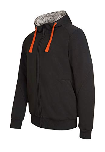 Elkline Ontheroad - Sudadera reversible para hombre con estampado de Volkswagen Bulli negro S