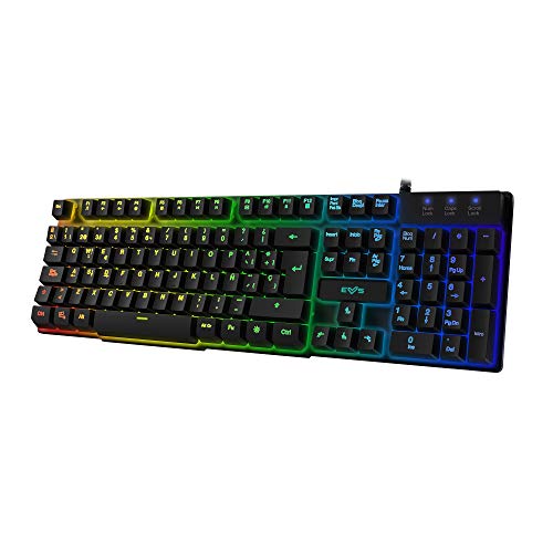 Energy Sistem Gaming Keyboard ESG K2 Ghosthunter (Teclado de Membrana, QWERTY, Luces LED, 19 Teclas Anti-ghosting)