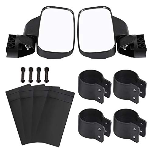 Espejo retrovisor lateral, espejo retrovisor lateral ajustable para motocicleta, diseño convexo para UTV Polaris Ranger RZR Can-Am