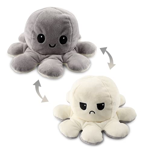 Esportic Peluche de Pulpo Reversible, Pulpo Reversible Prime, Pulpito Reversible, Pulpo Reversible Flip de Doble Cara de Juguete Suave, Pulpo Peluche como Regalo de Cumpleaños para Niños y Adultos