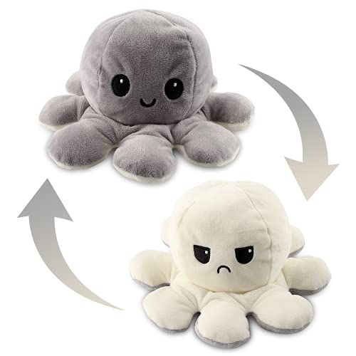 Esportic Peluche de Pulpo Reversible,Octopus Reversible, Bonitos Juguetes de Peluche muñeco de Doble Cara el Pulpo Reversible Original de Felpa Bonitos Juguetes de Peluche Niños (17)