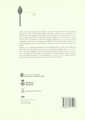 Estratègies per al futur de l'Alta Garrotxa: Actes de les Primeres Jonades de Reflexió, Oix, 6-7 d'octubre de 2000 (Diversitas)