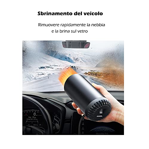 Estufa portátil para coche de 12 V de alta potencia, multifunción, ajustable, descongelador de vidrio para coche (tipo de taza)