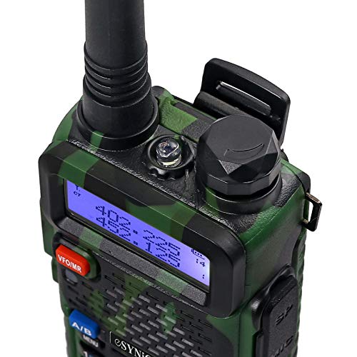 eSynic UV-5R Walkie Talkie 128 Canales VOX Banda Dual VHF/UHF con Pantalla LED de Memoria con Explosión Parpadeo de Alarma Soporta VOX para Sitio de Construcción Hotel Adventure Largo Alcance 3-5 km