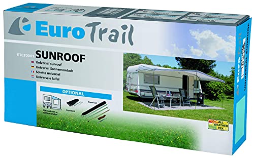 Eurotrail Toldo universal para caravana, 380 x 240 cm, color gris