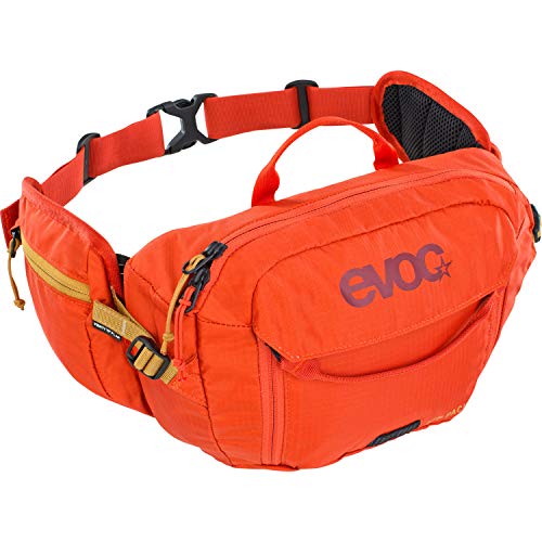 evoc Hip Pack Pro 3 Riñonera para Ciclismo y excursiones, Unisex Adulto, Naranja, INKL. 1,5l Trinkblase