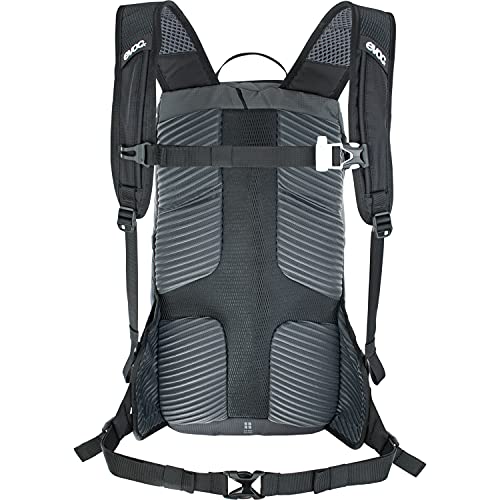 Evoc - Mochila Ride 12 + Bolsillo 2L MTB sin protección Adulto Unisex, Negro/Gris, 14