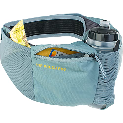 Evoc Sac Hip Pouch Pro + bidon Cinturón portaobjetos, Gris, 1,55 litres Unisex Adulto