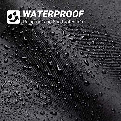 Favoto Funda para Bicicleta Exterior, 210T Tela Poliéster Cubierta Protector para 2-3 Bicicletas Impermeable al Aire Libre contra Lluvia/UV/Polvo/Nieve para Montaña Carretera, 200x105x110cm Negro