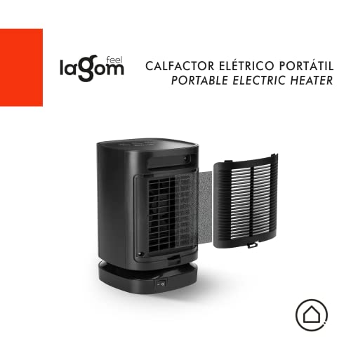 Feel Lagom – Climatizador Calefactor Cerámico Portatil Frío Verano y Calor Invierno, Termostato Regulable, Bajo Consumo (8445161001077)