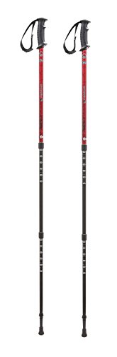 Ferrino Stick GTA Bastón Acampada y Senderismo, Adultos Unisex, Red, Talla Única