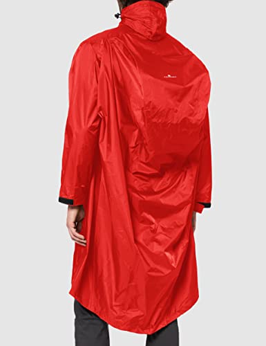 Ferrino Trekker Poncho, Adultos Unisex, Rojo, LXL