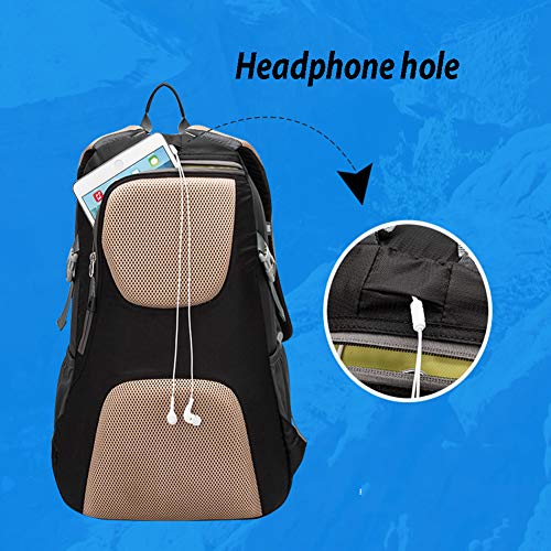 FFYUYI Escalada sólido Color al Aire Libre Mochila, Alta Capacidad Ajustable y Transpirable Luz Mochila, Viajes Mujer del Hombre Senderismo Movimiento Impermeable Mochila de Nylon,G,30L