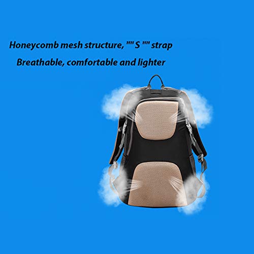 FFYUYI Escalada sólido Color al Aire Libre Mochila, Alta Capacidad Ajustable y Transpirable Luz Mochila, Viajes Mujer del Hombre Senderismo Movimiento Impermeable Mochila de Nylon,G,30L