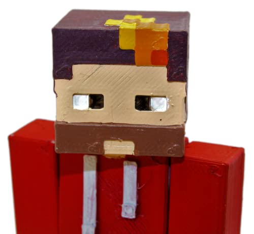 Figura Coleccionista “Auronplay” Muñeco Estilo Craft Basado en Skin de Auron Tortillaland. Brazos y Cabeza Articulados. Figuras Fabricadas y Pintadas a Mano en España. Juguete para Fans y Seguidores