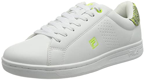 FILA Crosscourt 2 A wmn Zapatilla para Mujer, Blanco (White/Sunny Lime), 39 EU