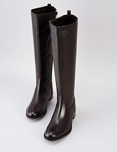 find. Flat Knee Length Leather Botas Altas, Marrón Brown, 37 EU