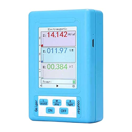 FITYLE Medidor EMF, medidor de alta precisión de mano Mini Digital LCD EMF Detector de radiación de campo electromagnético contador de prueba de dosímetro