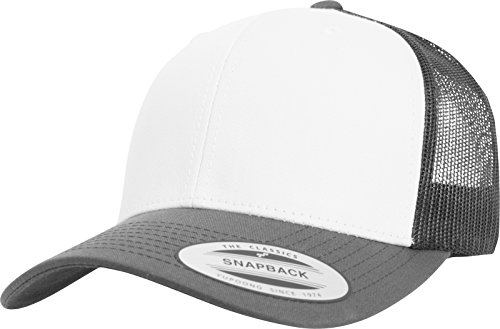 Flexfit Retro Trucker Color Front Kappe Darkgrey / White Talla única