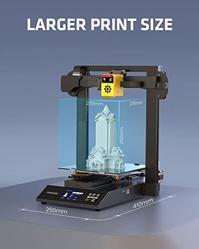 Fokoos Impresora 3D Odin-5 F3 Plegable 99% Premontada Funciona con TPU/PLA/PETG Accionamiento Directo 0.1mm Alta Precisión Doble Eje Z Pantalla Táctil Código Abierto 235x235x250mm