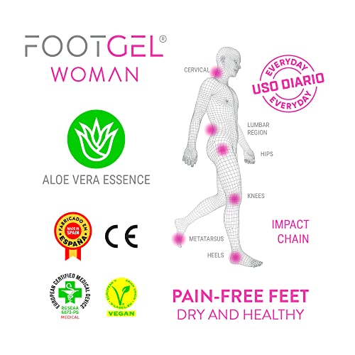 Footgel - Plantilla Mujer extra cómoda de uso diario (Aloe Vera, 39-42)