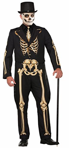 Forum Novelties AC78253 - Disfraz formal de esqueleto, para hombre, color negro y dorado