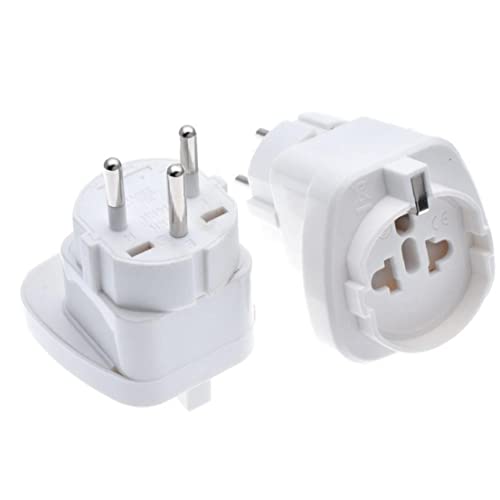 Froiny Adaptador De Viaje Israel a EE. UU. / Italia/Brasil/Adaptador Adaptador De Enchufe Eléctrico Universal Enchufable Incrustado 250v 10a