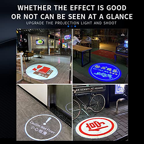 FUMENG LED Logo GOBO Proyector, proyector Light Publicidad Lámpara de Logotipo con GOBO de Cristal de Encargo Gratis para la Tienda de la compañía de la compañía de Hotel,25W