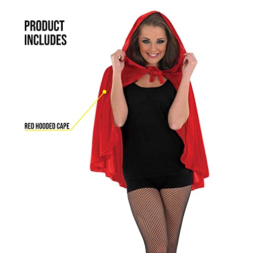 Fun Shack Capa Roja Mujer, Disfraz Halloween Mujer Disponible en Talla Única