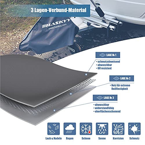 Funda de protección de la Barra de Tiro para remolques y caravanas I Funda Universal para acoplar remolques I 90 x 60 cm I Protección Impermeable de la Barra de Tiro