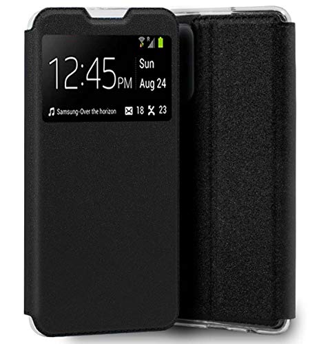 Funda Libro Soporte con Ventana para Samsung Galaxy A22 4G / M22 Color Negra