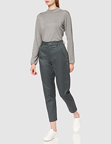 G-STAR RAW Boyfriend Tapered Chino Pantalones, Gris (Graphite C072-996), 32W Regular para Mujer