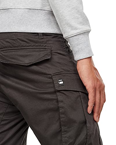 G-STAR RAW, hombres Pantalones Rovic Zip 3D Straight Tapered Pant, Gris (raven 5126-976), 32W / 32L