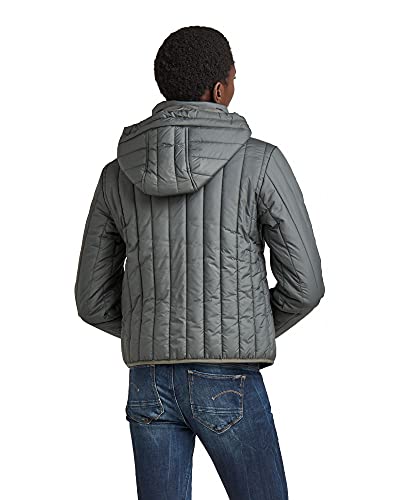 G-STAR RAW Meefic-Chaqueta Acolchada Vertical, Gris (Graphite B958-996), M para Mujer