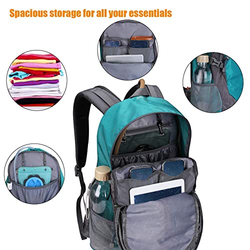 G4Free 35L Mochila de Senderismo Impermeable Mochila al Aire Libre Trekking Mochila para Acampar Senderismo Mochilero Escalada con Funda para Lluvia