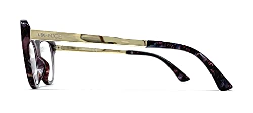 Gafas de presbicia Mujer Diseño en Colores: Demi, Grey, Beige. VENICE Hepburn - Dioptrías: 1 a 3,5 (Demi, 2,00)