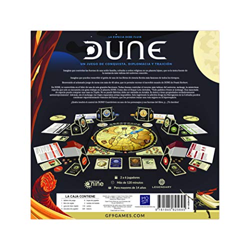 Gale Force Nine- Dune Un Juego de Conquista, Diplomacia y Traicion (DUNE01-S)