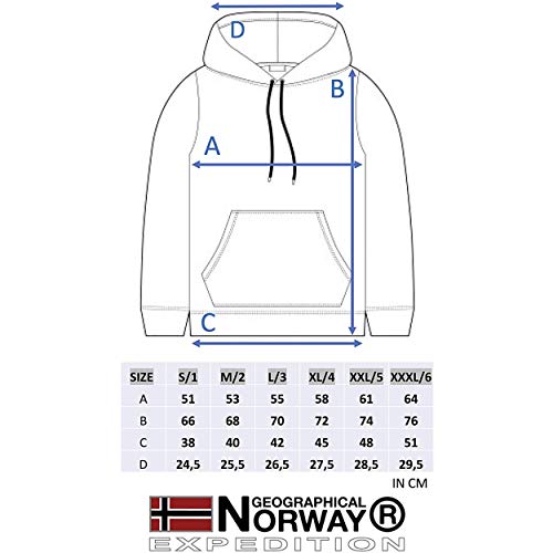 Geographical Norway - Sudadera DE Hombre GYMCLASS Gris Claro L