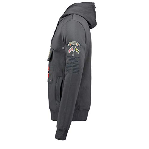 Geographical Norway - Sudadera DE Hombre GYMCLASS Gris Oscuro L