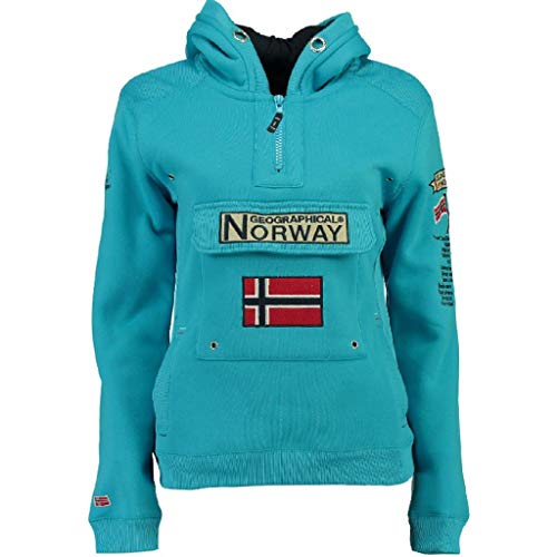 Geographical Norway - Sudadera DE Mujer GYMCLASS Azul Cielo XL